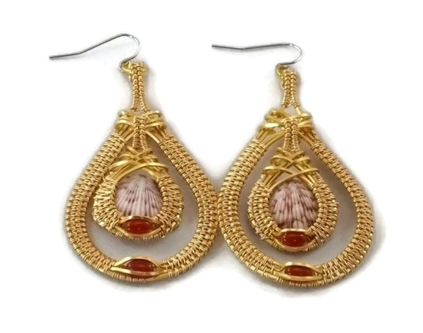 14kt gold fill double drop earrings with carnelian ocean jewelry sanibel jewelry sanibel island jewelry captiva jewelry captiva island jewelry island jewelry ocean inspired jewelry