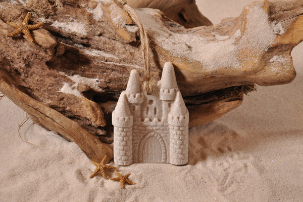 SAND ORNAMENT, CHRISTMAS TREE ORNAMENT, TROPICAL CHRISTMAS DECORATIONS, COASTAL ORNAMENT, SAND ORNAMENT, TROPICAL ORNAMENT, ARENOPHILE, SANTA, CHRISTMAS ORNAMENT, BEACH, SAND CASTLE