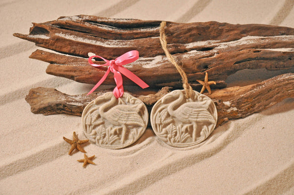 SAND ORNAMENT, CHRISTMAS TREE ORNAMENT, TROPICAL CHRISTMAS DECORATIONS, COASTAL ORNAMENT, SAND ORNAMENT, TROPICAL ORNAMENT, ARENOPHILE, SANTA, CHRISTMAS ORNAMENT, CHRISTMAS TREE, FLAMINGO, VACATION, BEACH