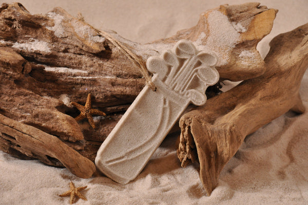 SAND ORNAMENT, CHRISTMAS TREE ORNAMENT, TROPICAL CHRISTMAS DECORATIONS, COASTAL ORNAMENT, SAND ORNAMENT, TROPICAL ORNAMENT, ARENOPHILE, SANTA, CHRISTMAS ORNAMENT, GOLF BAG