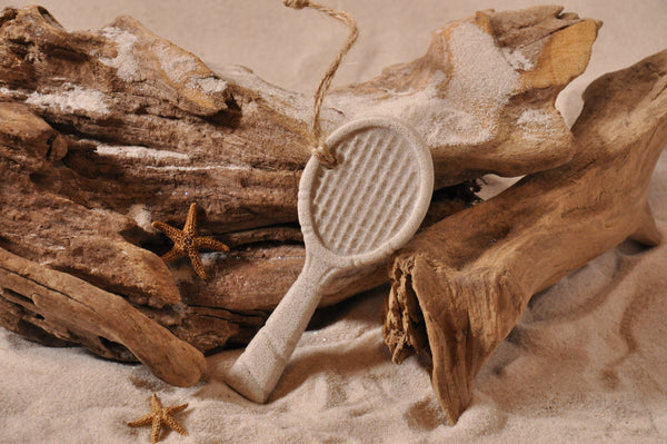 SAND ORNAMENT, CHRISTMAS TREE ORNAMENT, TROPICAL CHRISTMAS DECORATIONS, COASTAL ORNAMENT, SAND ORNAMENT, TROPICAL ORNAMENT, ARENOPHILE, TENNIS