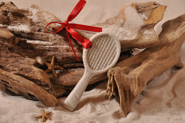 SAND ORNAMENT, CHRISTMAS TREE ORNAMENT, TROPICAL CHRISTMAS DECORATIONS, COASTAL ORNAMENT, SAND ORNAMENT, TROPICAL ORNAMENT, ARENOPHILE, TENNIS