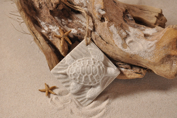 SAND ORNAMENT, CHRISTMAS TREE ORNAMENT, TROPICAL CHRISTMAS DECORATIONS, COASTAL ORNAMENT, SAND ORNAMENT, TROPICAL ORNAMENT, ARENOPHILE, HANO, SEA TURTLE, TURTLE