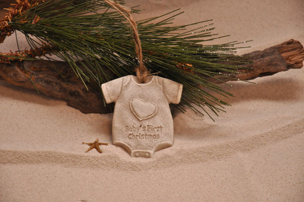 SAND ORNAMENT, CHRISTMAS TREE ORNAMENT, TROPICAL CHRISTMAS DECORATIONS, COASTAL ORNAMENT, SAND ORNAMENT, TROPICAL ORNAMENT, ARENOPHILE, SANTA, CHRISTMAS ORNAMENT, BABY