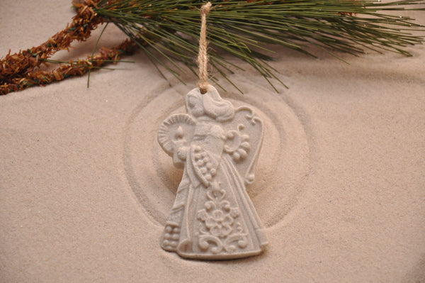 SAND ORNAMENT, CHRISTMAS TREE ORNAMENT, TROPICAL CHRISTMAS DECORATIONS, COASTAL ORNAMENT, SAND ORNAMENT, TROPICAL ORNAMENT, ARENOPHILE, SANTA, CHRISTMAS ORNAMENT, ANGEL