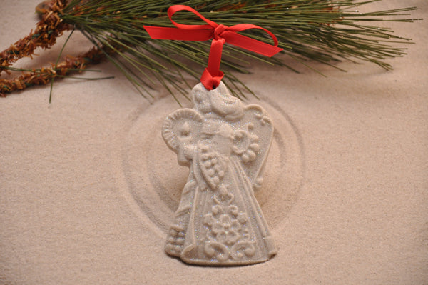 SAND ORNAMENT, CHRISTMAS TREE ORNAMENT, TROPICAL CHRISTMAS DECORATIONS, COASTAL ORNAMENT, SAND ORNAMENT, TROPICAL ORNAMENT, ARENOPHILE, SANTA, CHRISTMAS ORNAMENT, ANGEL