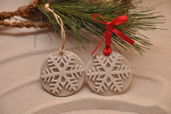 SAND ORNAMENT, CHRISTMAS TREE ORNAMENT, TROPICAL CHRISTMAS DECORATIONS, COASTAL ORNAMENT, SAND ORNAMENT, TROPICAL ORNAMENT, ARENOPHILE, SANTA, CHRISTMAS ORNAMENT, SNOWFLAKE