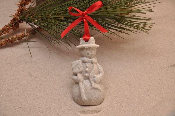 SAND ORNAMENT, CHRISTMAS TREE ORNAMENT, TROPICAL CHRISTMAS DECORATIONS, COASTAL ORNAMENT, SAND ORNAMENT, TROPICAL ORNAMENT, ARENOPHILE, SANTA, CHRISTMAS ORNAMENT, SNOWMAN