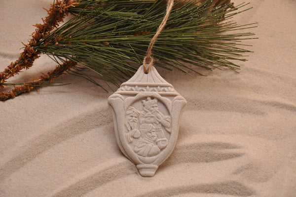 SAND ORNAMENT, CHRISTMAS TREE ORNAMENT, TROPICAL CHRISTMAS DECORATIONS, COASTAL ORNAMENT, SAND ORNAMENT, TROPICAL ORNAMENT, ARENOPHILE, SANTA, CHRISTMAS ORNAMENT, 3 KINGS