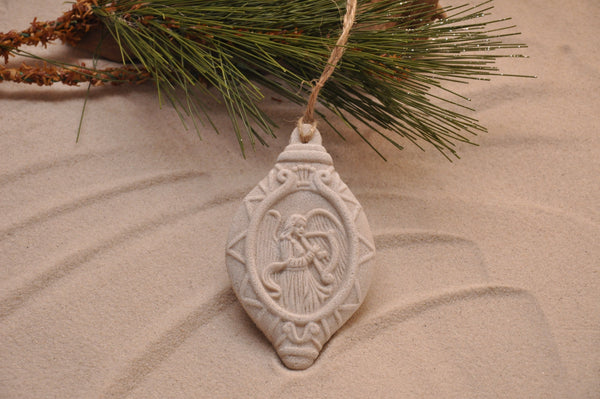 SAND ORNAMENT, CHRISTMAS TREE ORNAMENT, TROPICAL CHRISTMAS DECORATIONS, COASTAL ORNAMENT, SAND ORNAMENT, TROPICAL ORNAMENT, ARENOPHILE, SANTA, CHRISTMAS ORNAMENT, CHRISTMAS TREE, ANGEL, Herald Angel