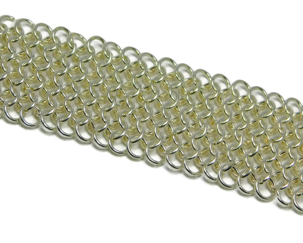Sterling Silver European 4 in 1 Chainmaille Watch