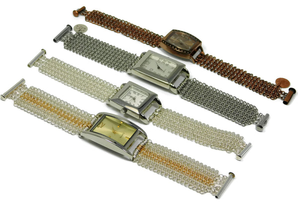 European 4 in 1 chainmaille watches