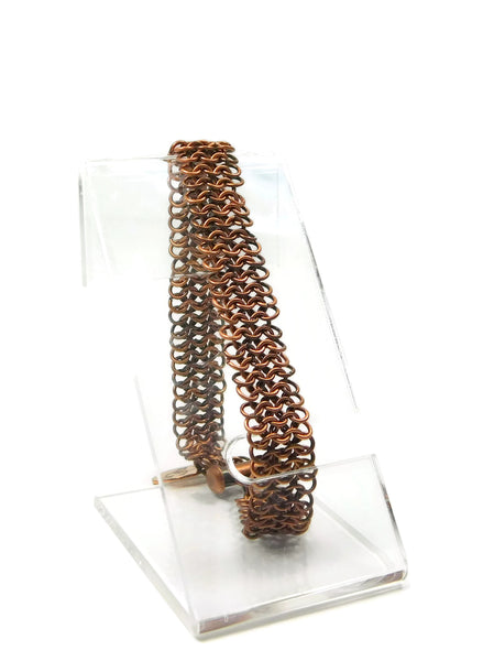 Antiqued Copper European 4 in 1 Chainmaille Bracelet chainmaille bracelet chainmail jewelry chainmaille geometric jewelry geometric bracelet european 4 in 1 chainmail bracelet copper chainmail copper chainmaille copper jewelry