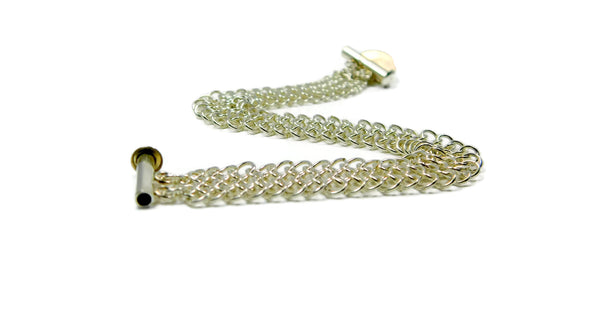 Sterling Silver European 4 in 1 Chainmaille Bracelet