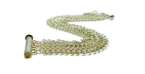 Sterling Silver European 4 in 1 Chainmaille Bracelet