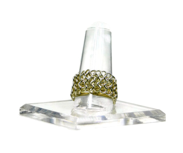 Sterling Silver European 4 in 1 Chainmaille Ring