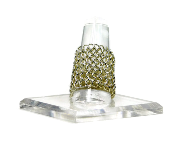 Sterling Silver European 4 in 1 Chainmaille Ring