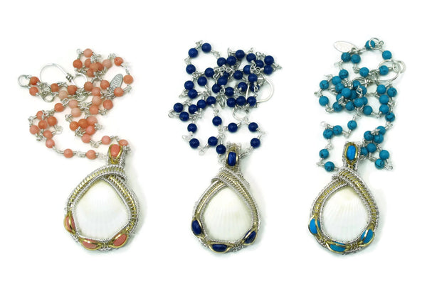 shell pendant silver shell necklace ocean jewelry island jewelry sanibel jewelry sanibel island jewelry captiva jewelry captiva island jewelry ocean inspired jewelry