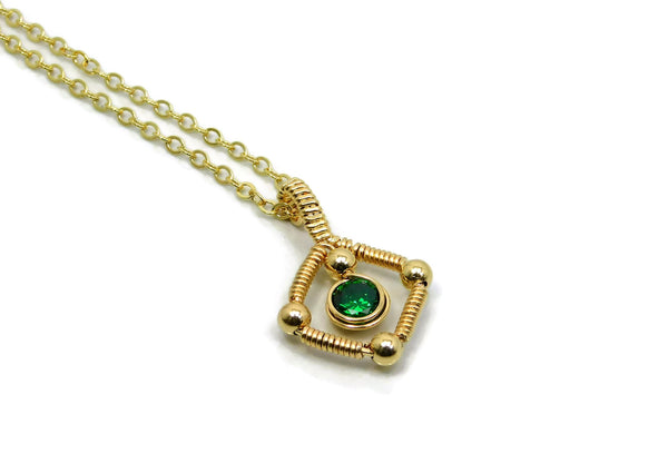 Vibrant Collection - 14kt Gold Fill Single Gem Pendant