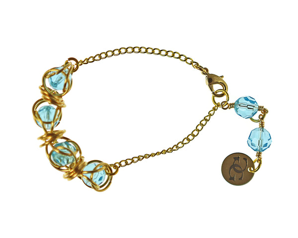 Swarovski Captured Crystal and Sterling Silver or 14kt Gold Fill Earrings, Necklace or Bracelet