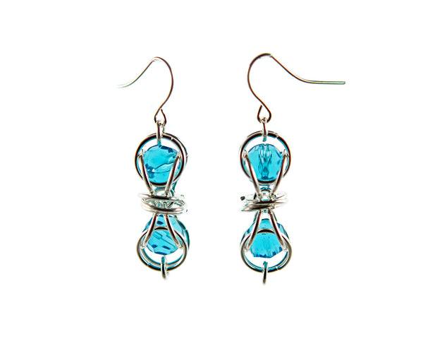Swarovski Captured Crystal and Sterling Silver or 14kt Gold Fill Earrings, Necklace or Bracelet