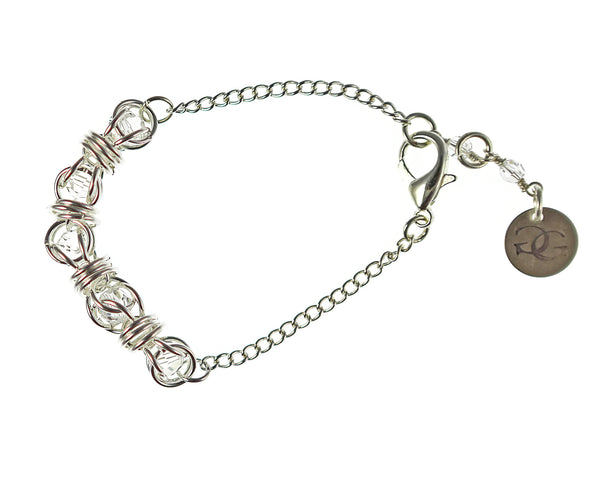 Swarovski Captured Crystal and Sterling Silver or 14kt Gold Fill Earrings, Necklace or Bracelet