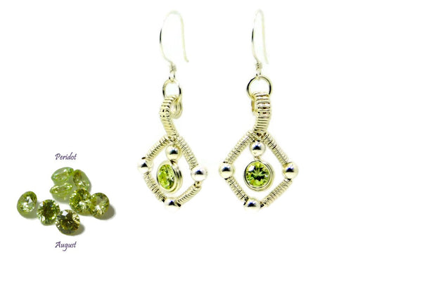 Vibrant Collection - Sterling Silver Single Gem Earrings