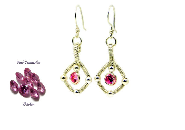 Vibrant Collection - Sterling Silver Single Gem Earrings