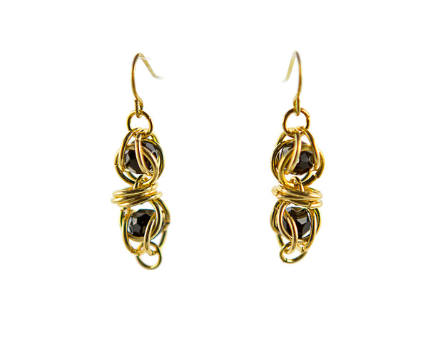 Swarovski Captured Crystal and Sterling Silver or 14kt Gold Fill Earrings, Necklace or Bracelet