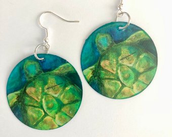 "Turtle Love" Earrings