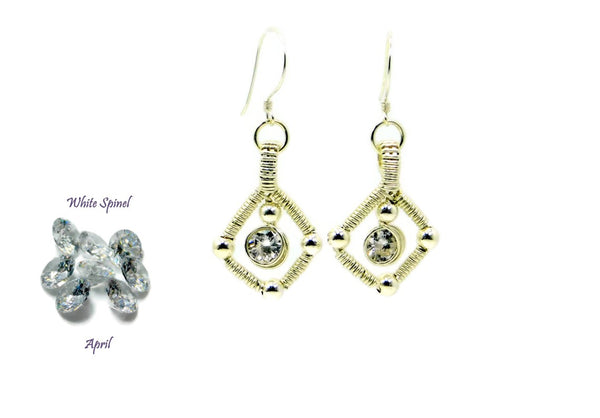 Vibrant Collection - Sterling Silver Single Gem Earrings