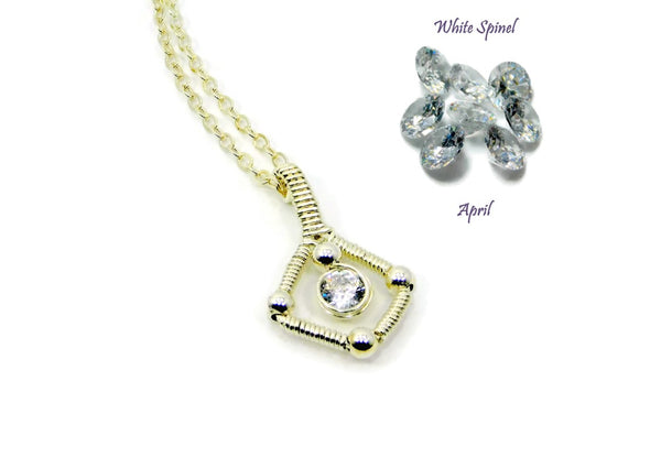 Vibrant Collection - Sterling Silver Single Gem Pendant