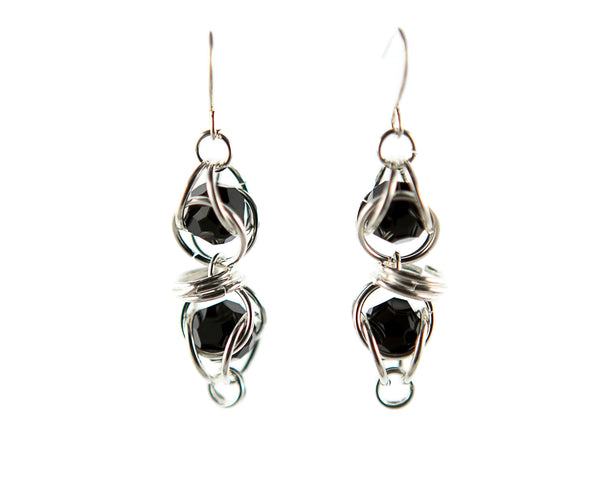 Swarovski Captured Crystal and Sterling Silver or 14kt Gold Fill Earrings, Necklace or Bracelet