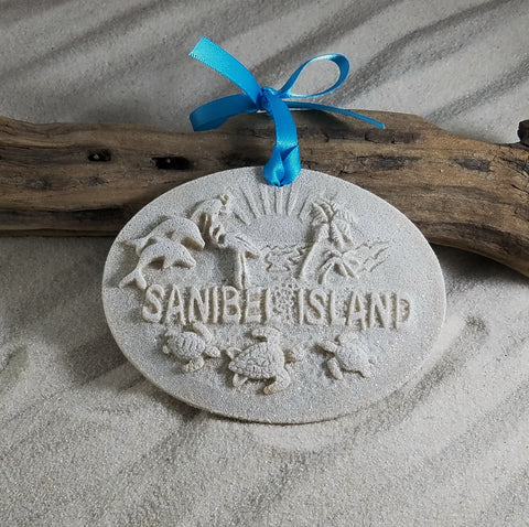 Sanibel Island Memories Sand Ornament