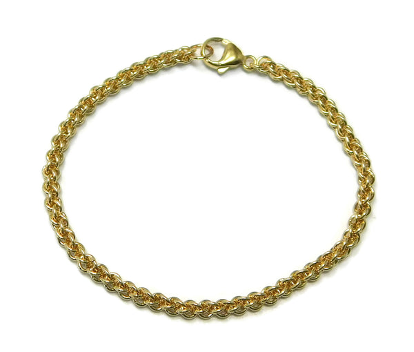 STUNNING Y Link Bracelet by Jens Poul Asby 14K Gold 1960 Oldmine