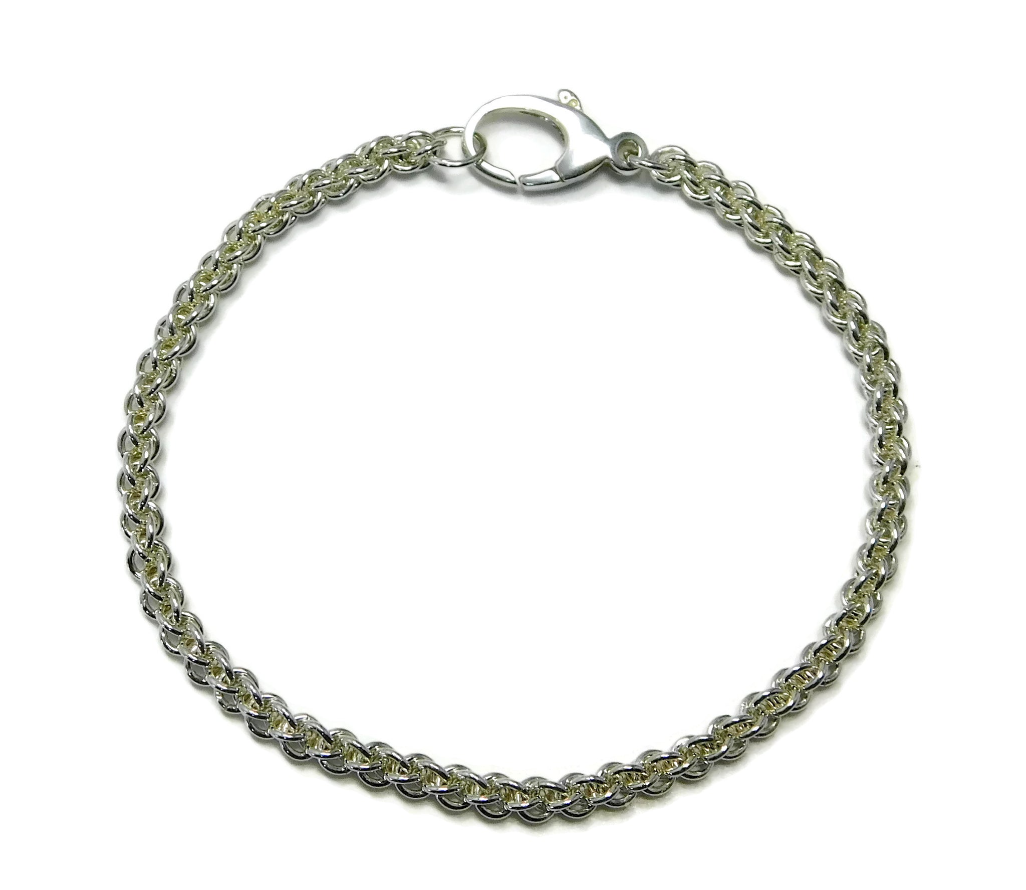 Sterling Rope Bracelet 12g Handmade Jens Pind Sterling Silver Chainmaille -  Etsy | Chain maille jewelry, Chain link bracelet, Chainmaille bracelet