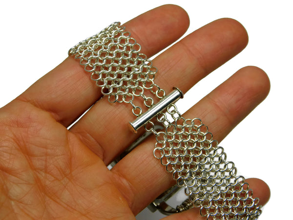 Sterling Silver European 4 in 1 Chainmaille Watch