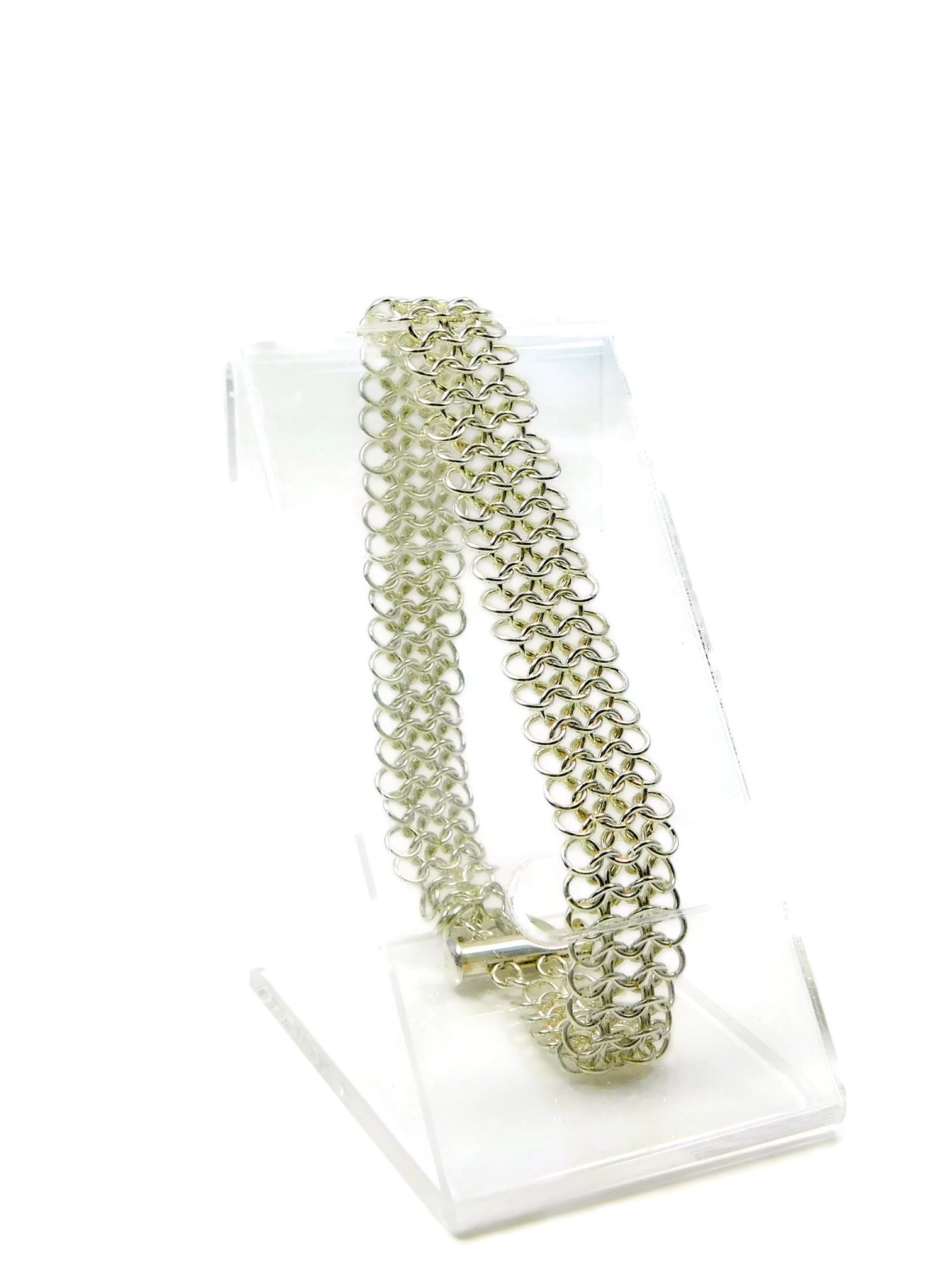 Sterling Silver European 4 in 1 Chainmaille Bracelet