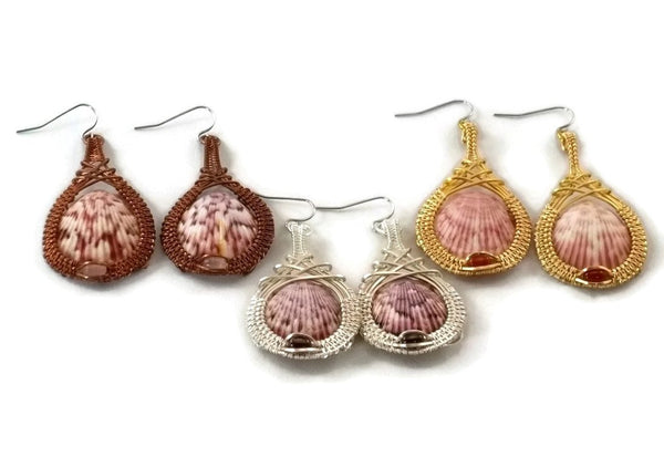 shell drop earrings group shell earrings ocean jewelry ocean inspired jewelry captiva jewelry captiva island jewelry sanibel jewelry sanibel island jewelry island jewelry