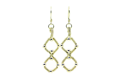 Sterling Silver Double Profile Earrings