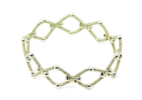 Sterling Silver Multi Profile Bangle Bracelet
