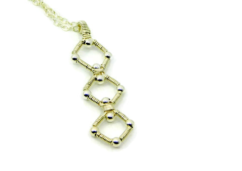 Sterling Silver Triple Profile Pendant
